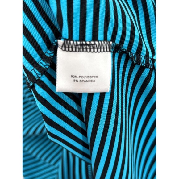 Peter Millar Summer Comfort Polo Shirt Size XL Blue Black Striped Embroidered - Picture 4 of 6